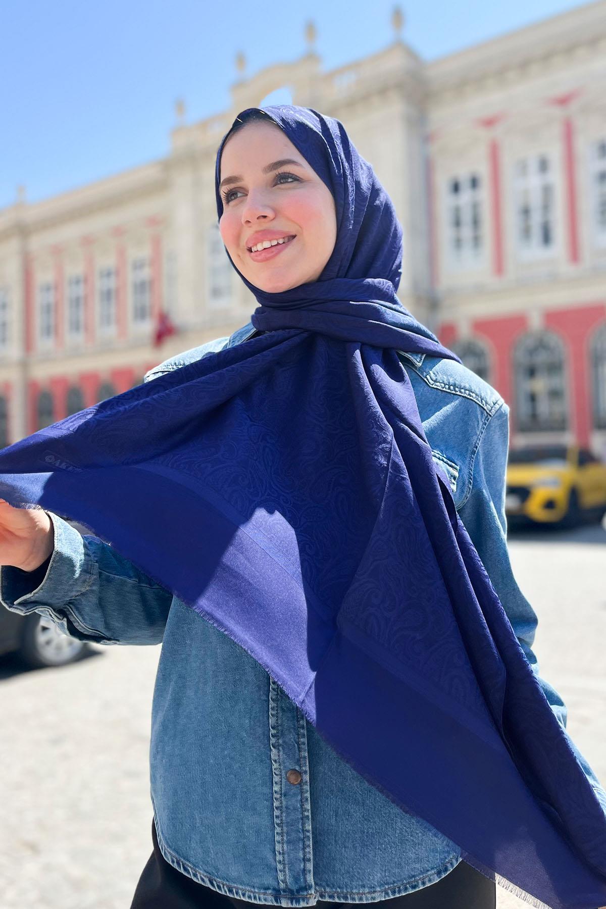 Aker Lyocell Etnik Jakar Şal - 3030300-921 - Renk