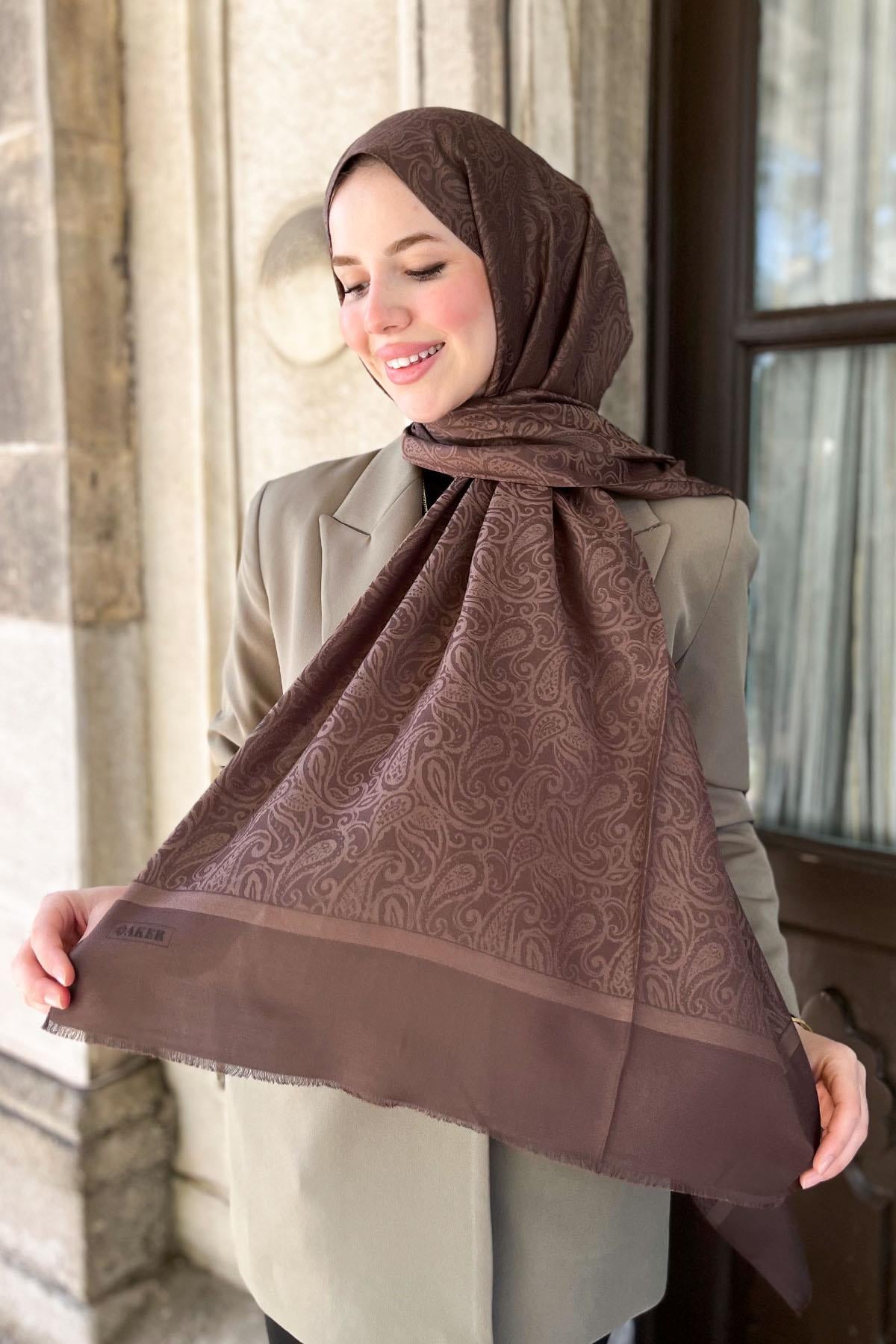 Aker Lyocell Etnik Jakar Şal - 3030300-933 - Renk