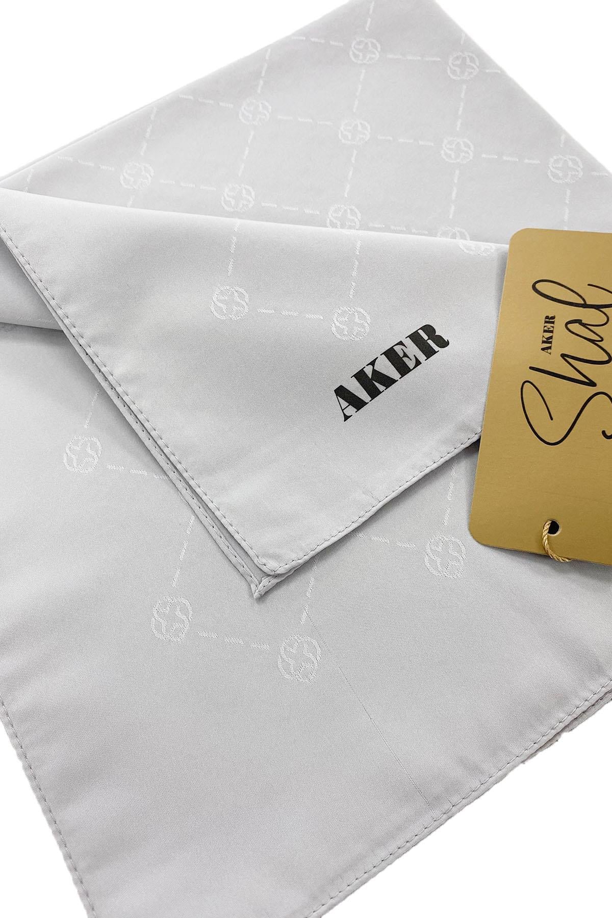 Aker Monogram Jakarlı Eşarp - Koza Desen - 1070400-971