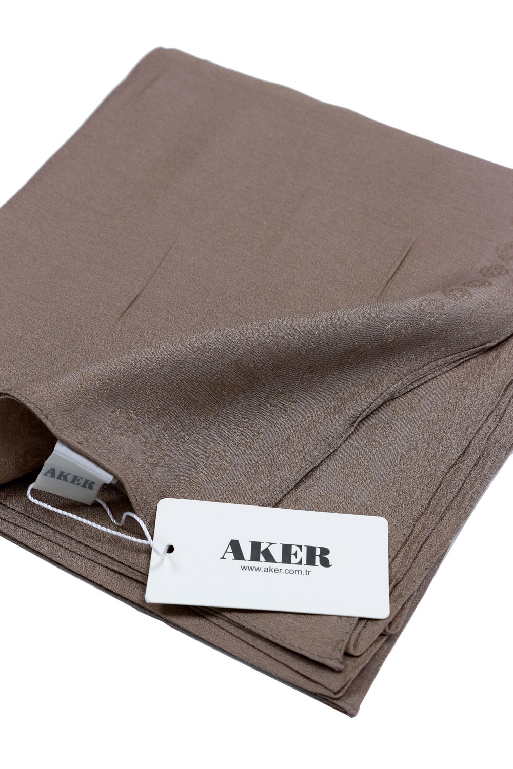 Aker Simli Monogram Eşarp - Düz Renk - 1040200-381