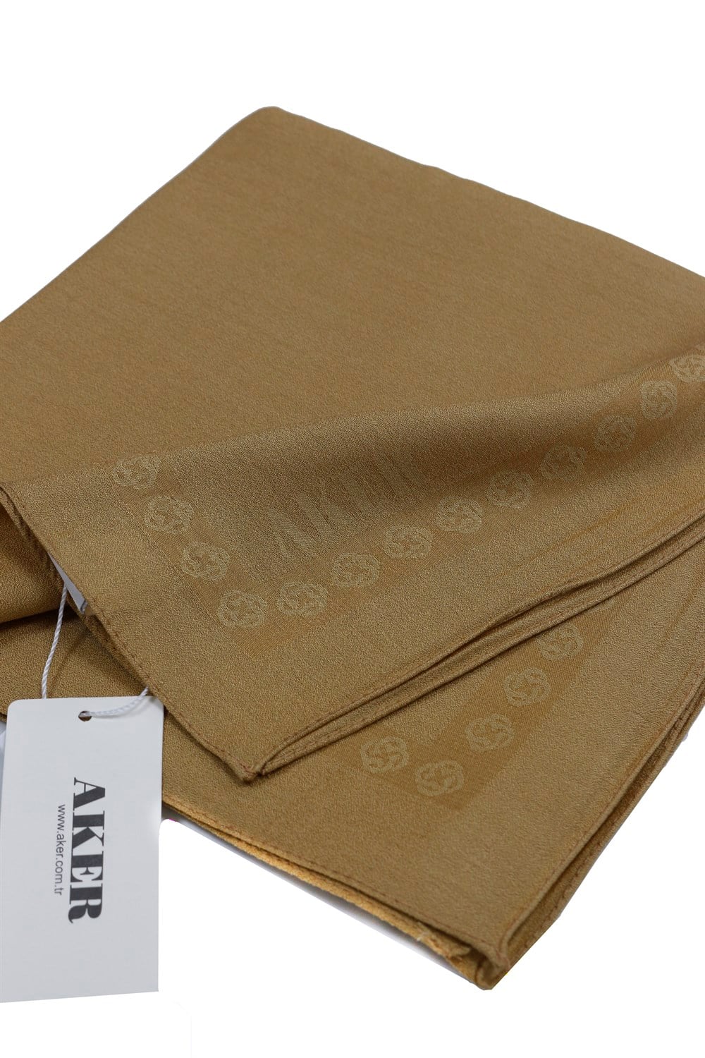 Aker Simli Monogram Eşarp - Düz Renk - 1040200-362 - Gold