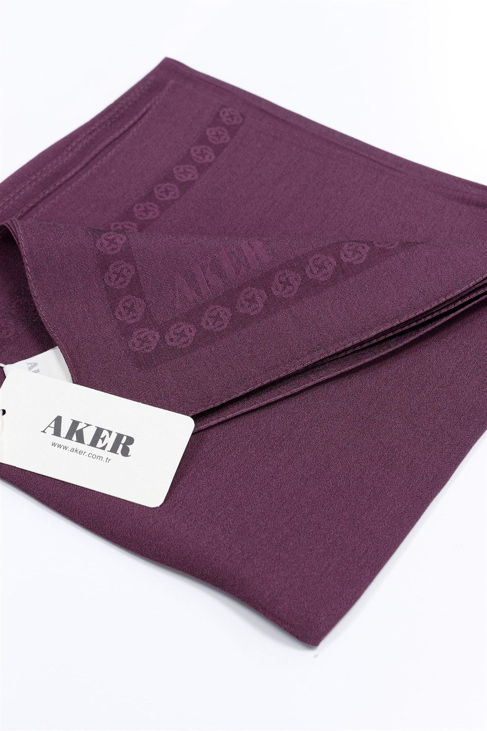 Aker Simli Monogram Eşarp - Düz Renk - 1040200-392