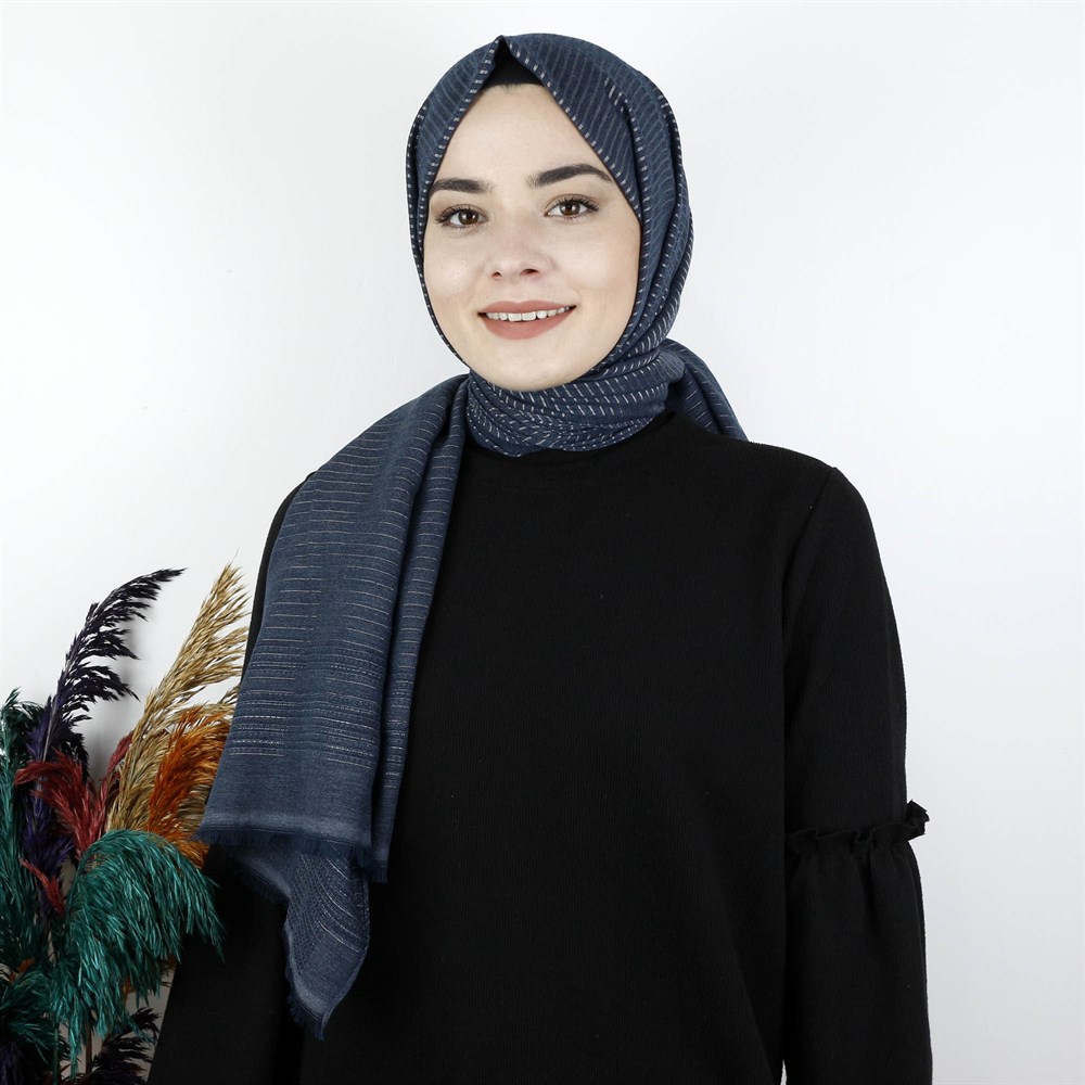 Aker Sport Simli Çizgili Şal - 1070100-922