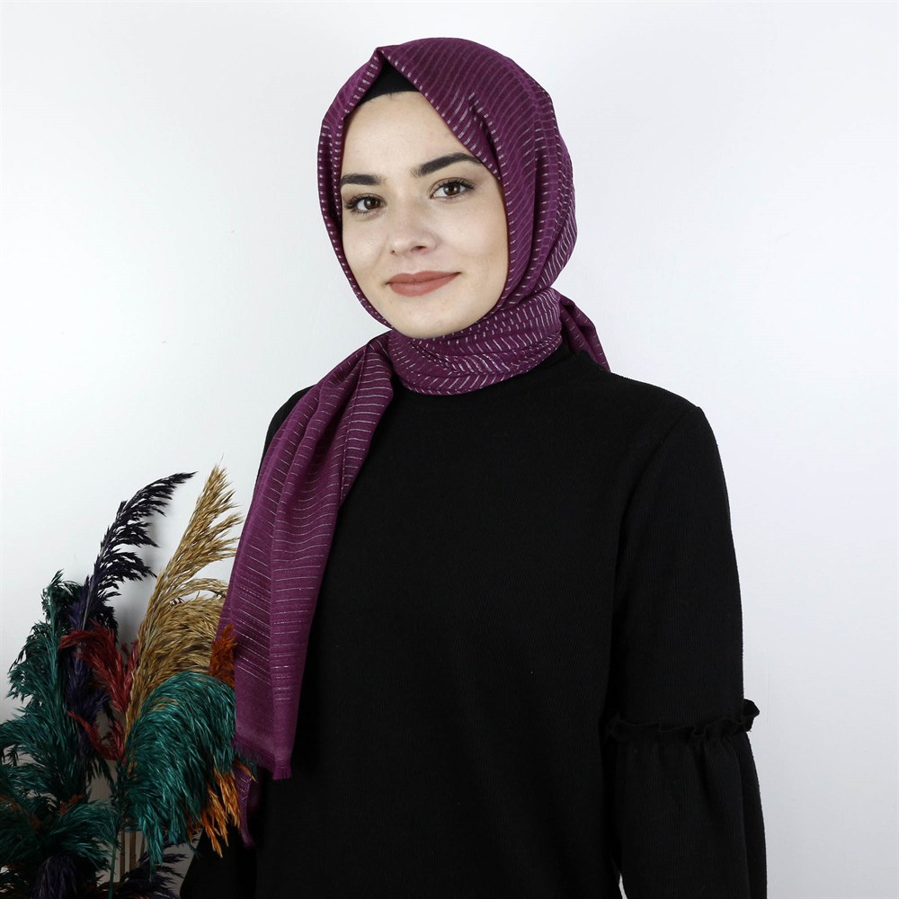 Aker Sport Simli Çizgili Şal - 1070100-992