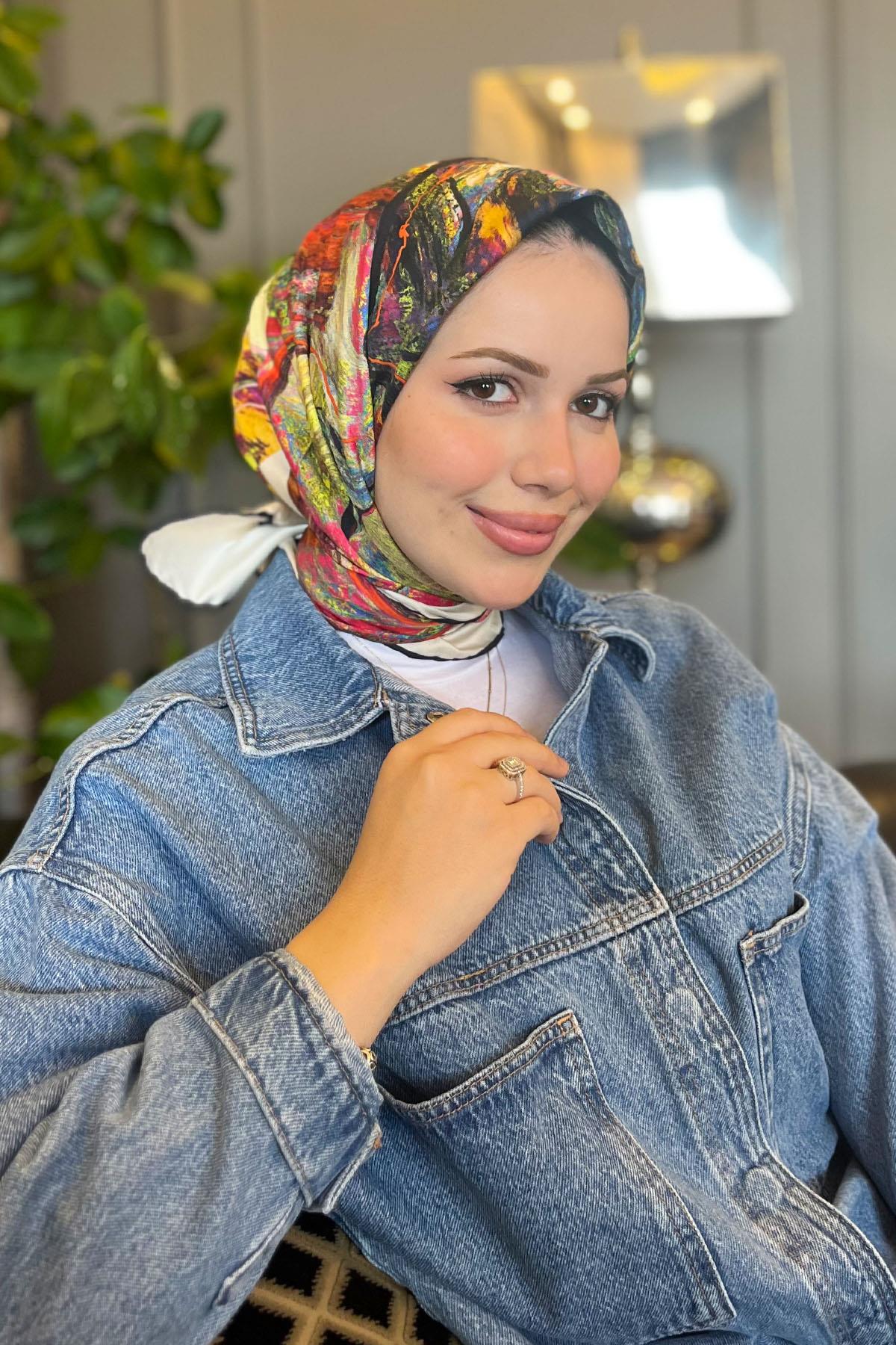 Aker Tivil Eşarp - Polyester Twill - 8129795-922