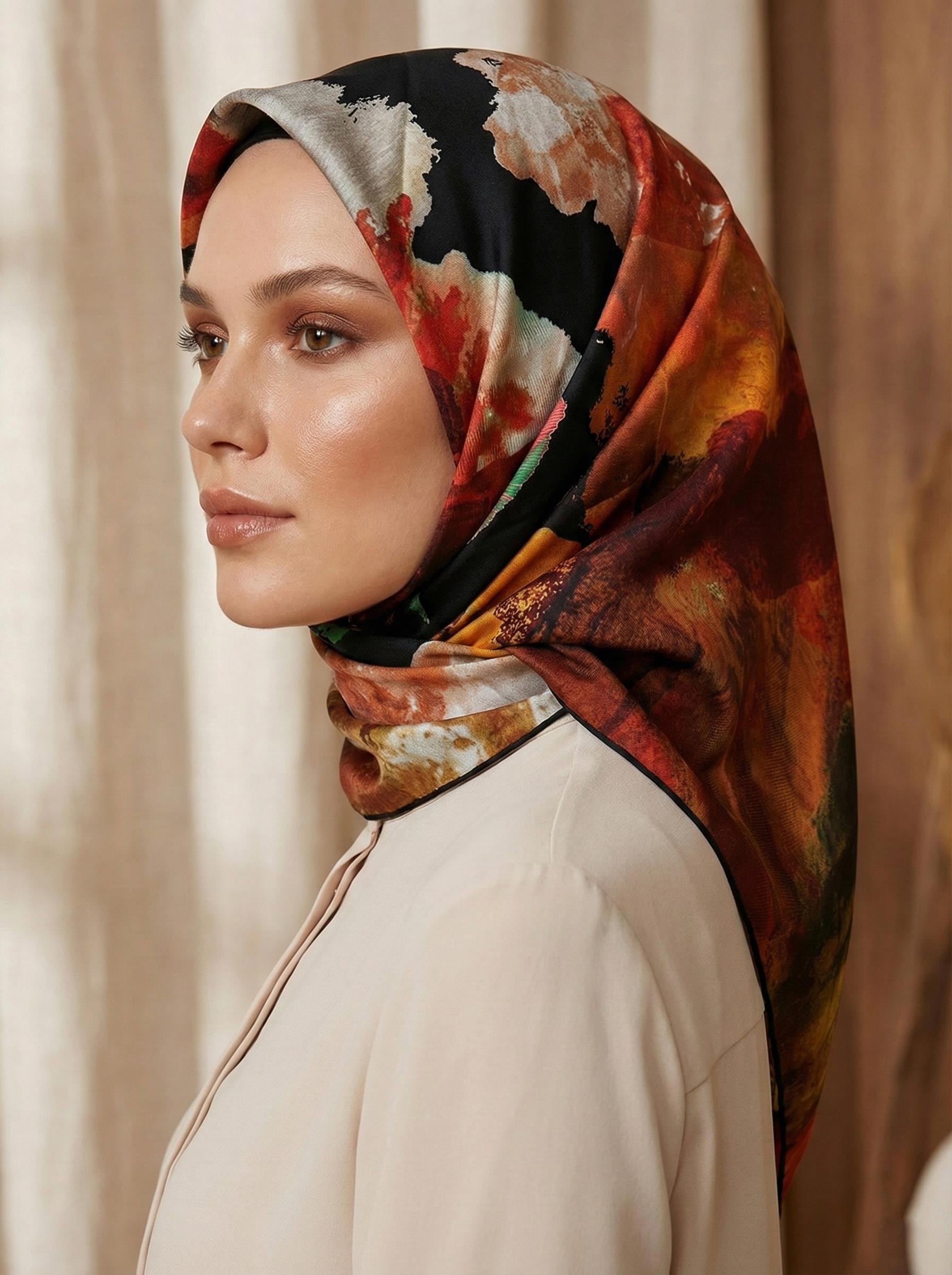 Aker Tivil Eşarp - Polyester Twill - 8289795-911