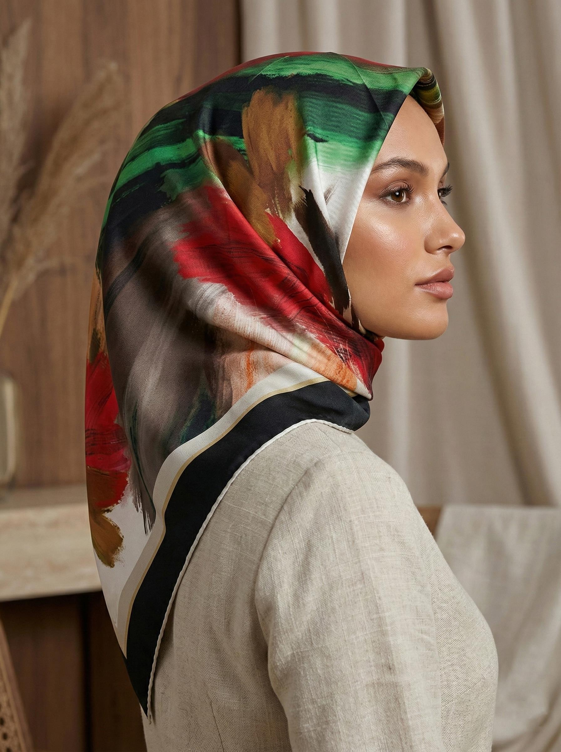 Aker Tivil Eşarp - Polyester Twill - 8574795-912