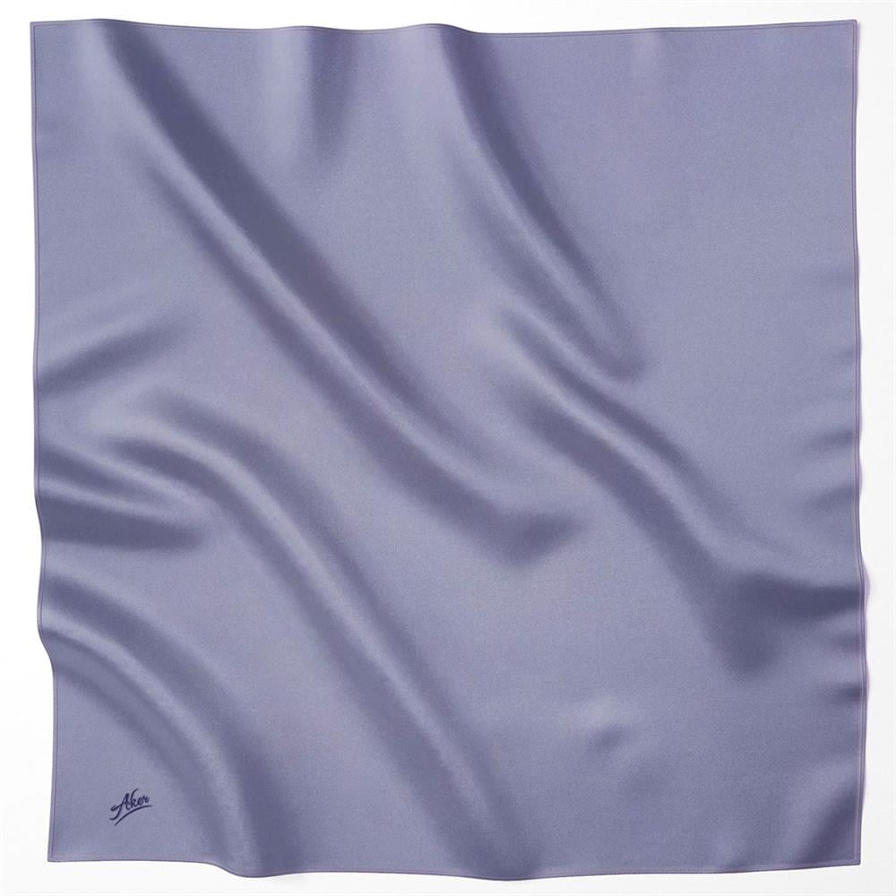 Aker Tivil Eşarp - Polyester Twill - Düz Renk - 8742795-926 - Mavi