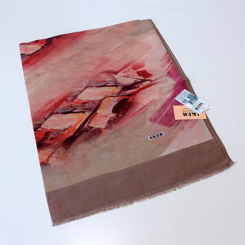 Aker Yaz Serinliği Koton Şal - Desenli - 7826777-431