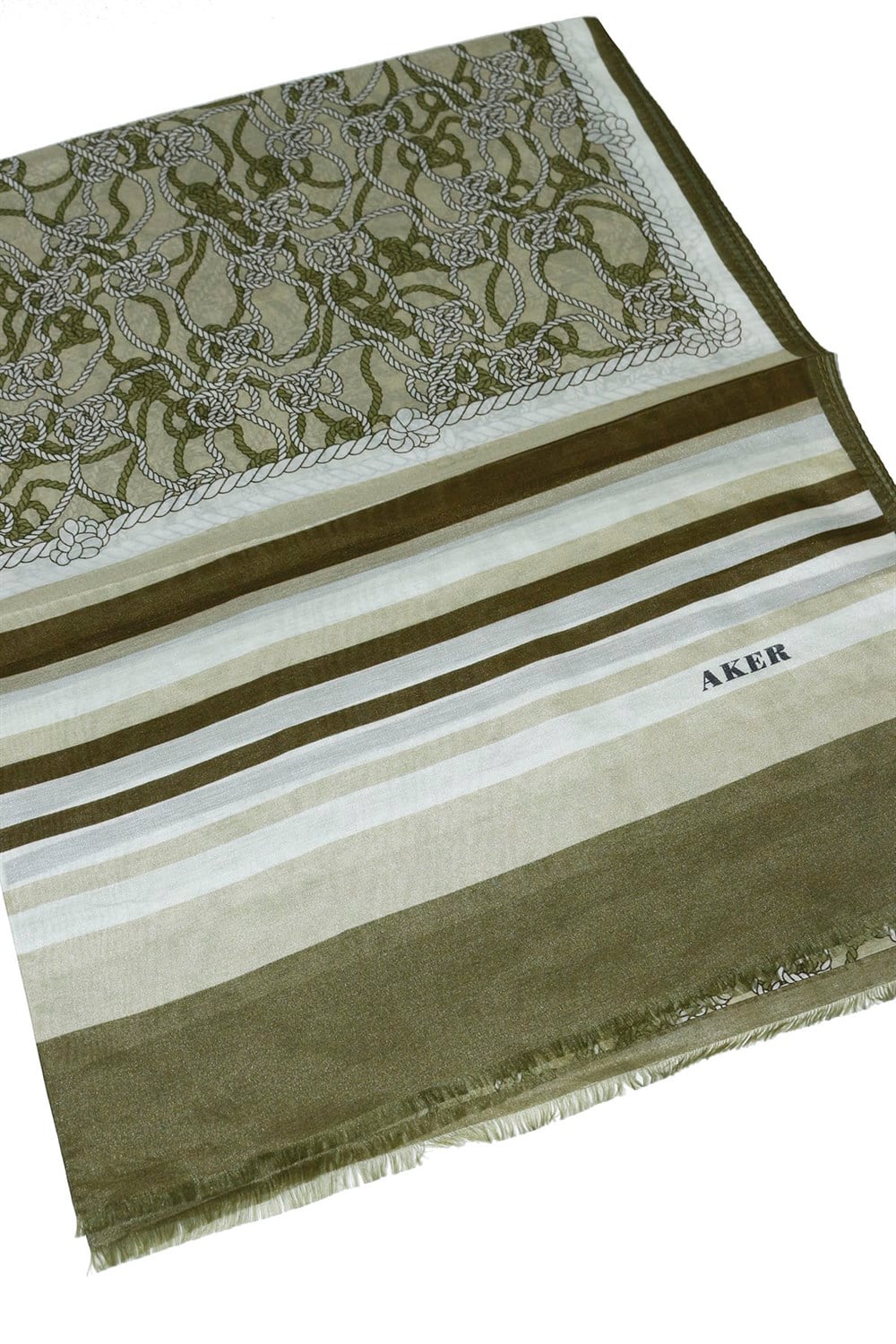 Aker Yaz Serinliği Koton Şal - Desenli - 7807777-451