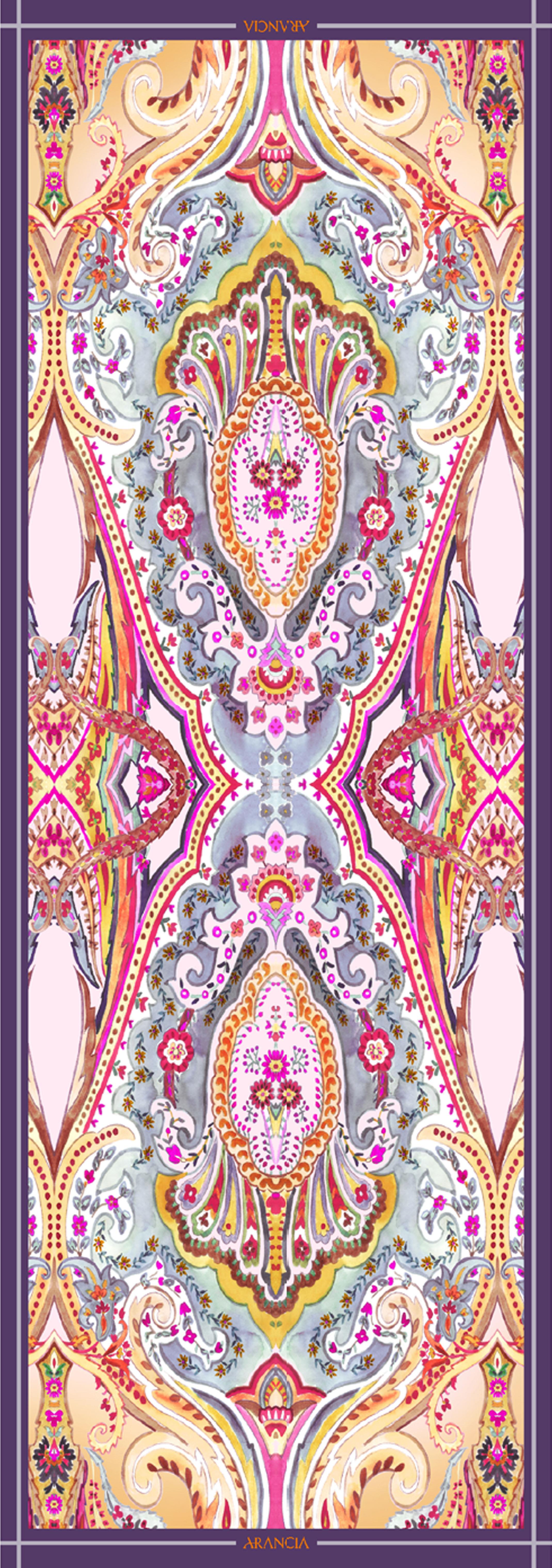 Arancia İpek Şal - 12AR514-701 - Tivil