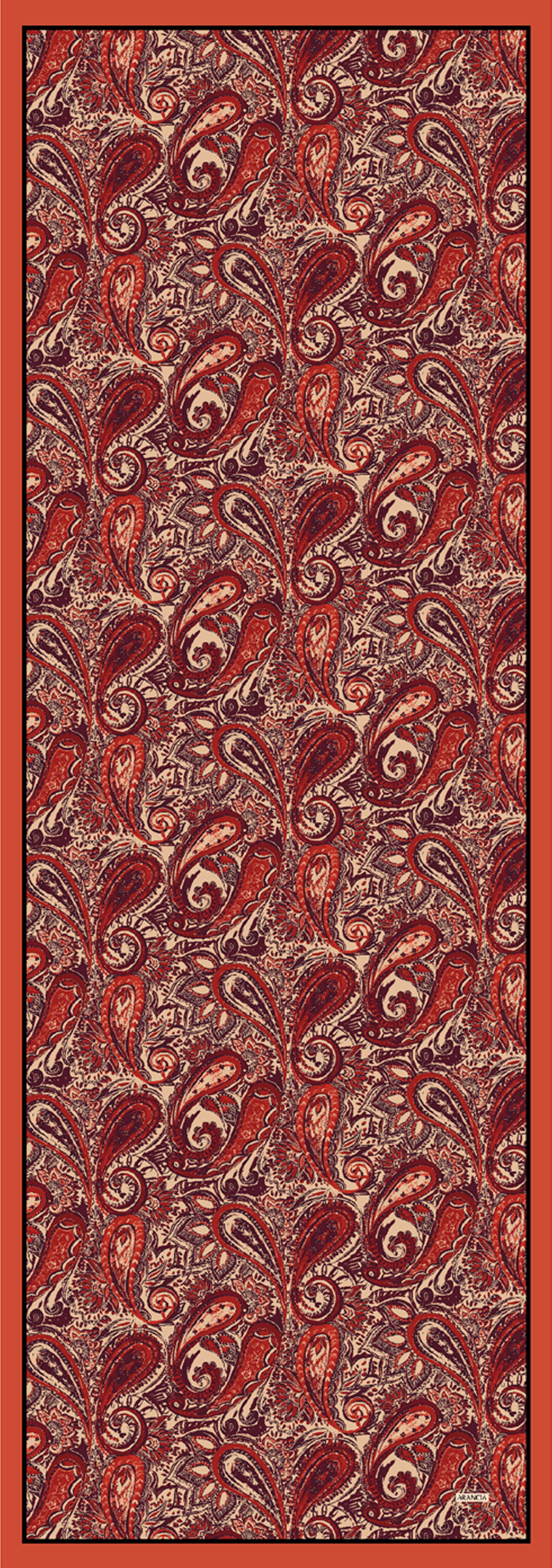 Arancia İpek Şal - 14AR514-713 - Tivil