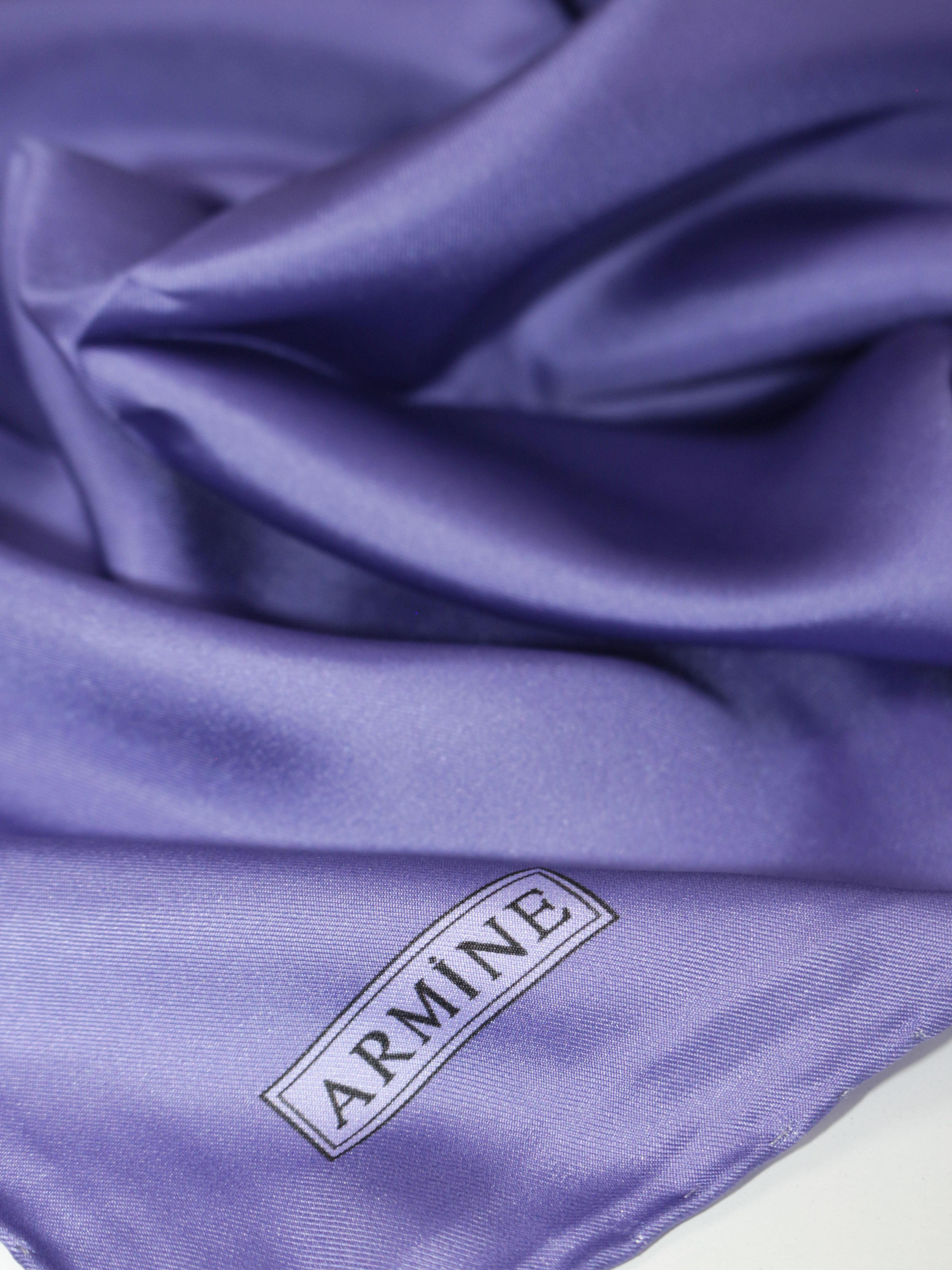 Armine Düz Renk İpek Eşarp - ADRE-408 - Tivil - Lavanta