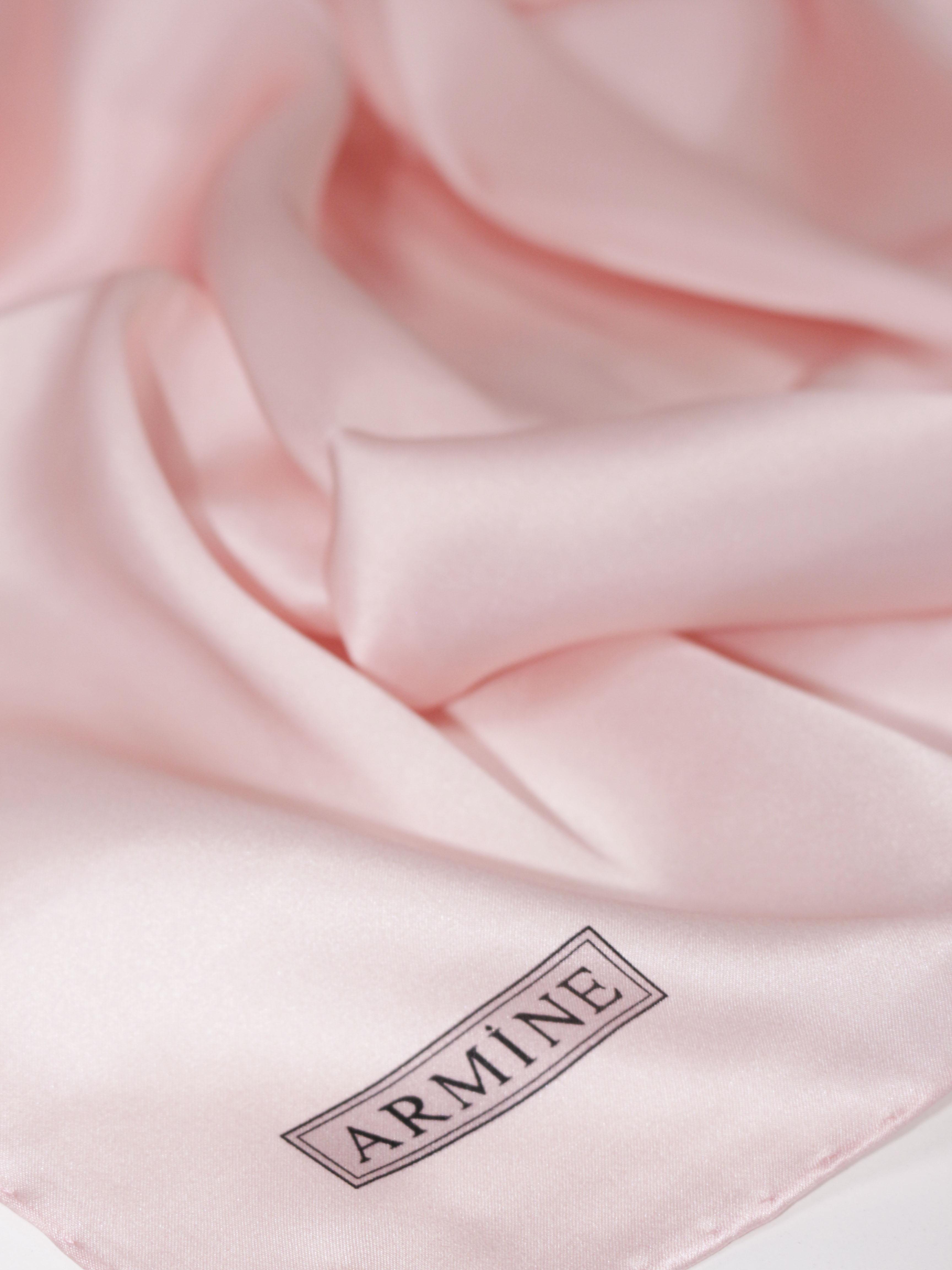 Armine Düz Renk İpek Eşarp - ADRE-41 - Sura - Açık Pembe