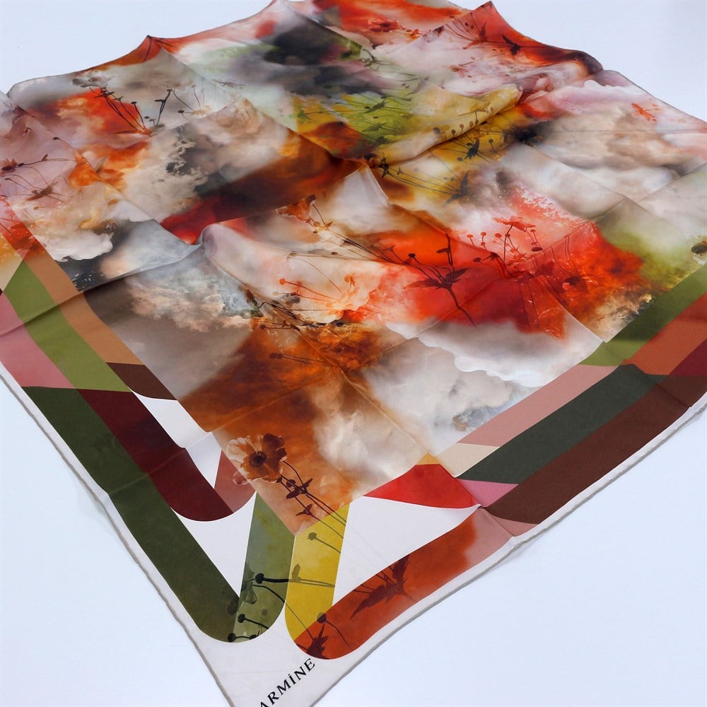 Armine Habotay Yazlık İpek Eşarp - 8354D 35