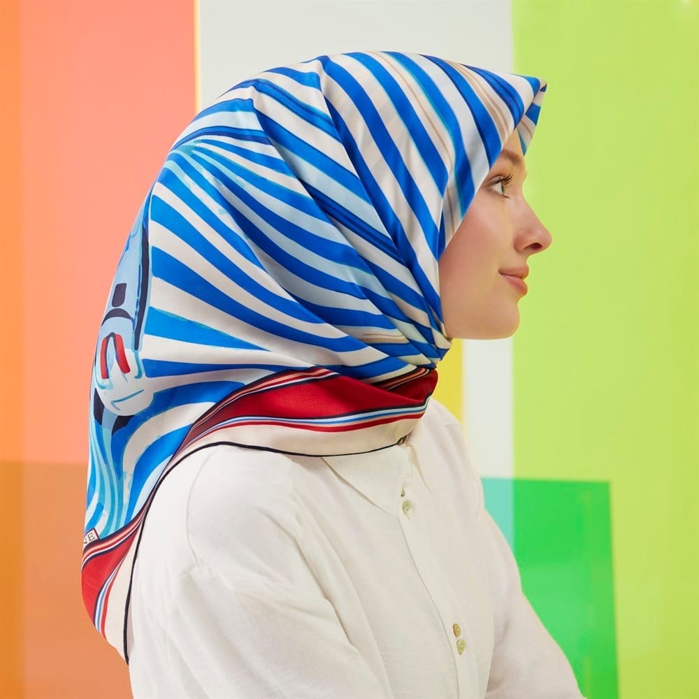 Armine Hafif Defolu İpek Eşarp - 8706D-31 - Sura - D380