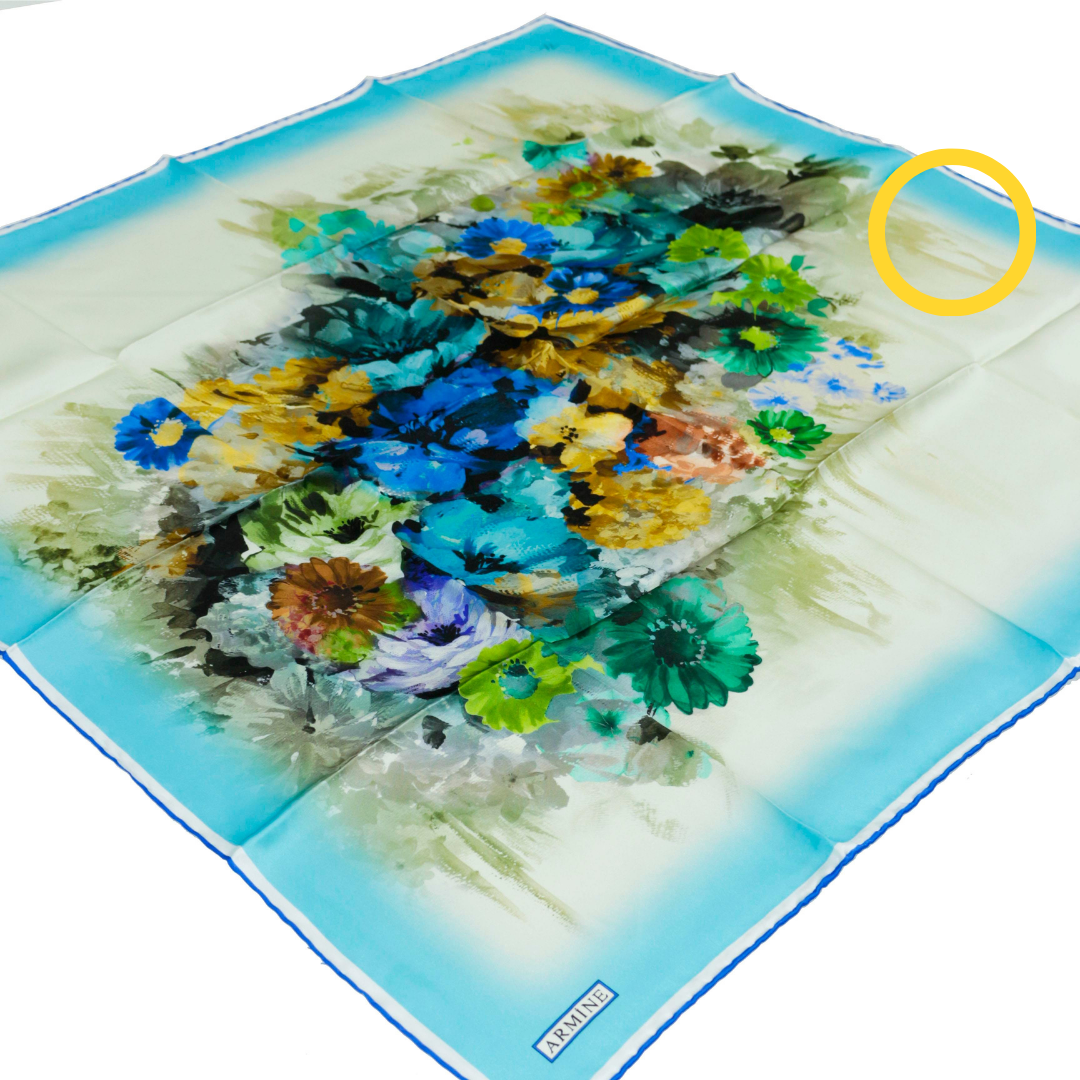 Armine Hafif Defolu İpek Eşarp - 8949D-35 - Tivil - C245