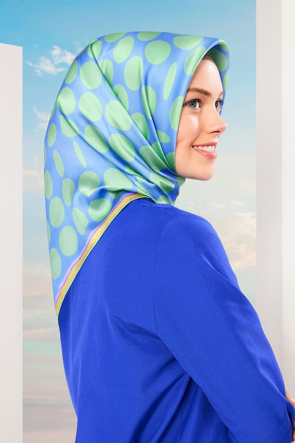 Armine Hafif Defolu İpek Eşarp - 9156D-53 - Sura - D486