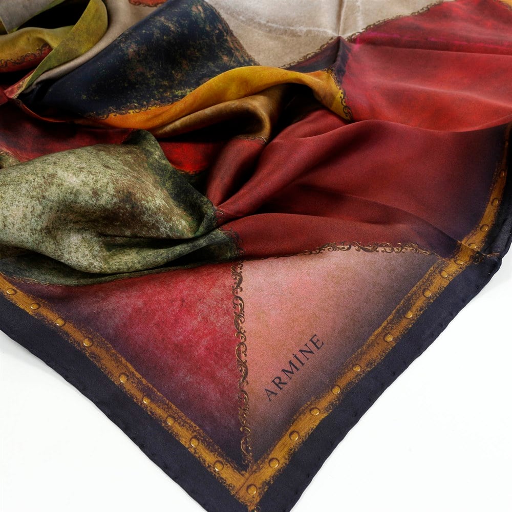 Armine Silk Scarf - 8017D 09 - Satin