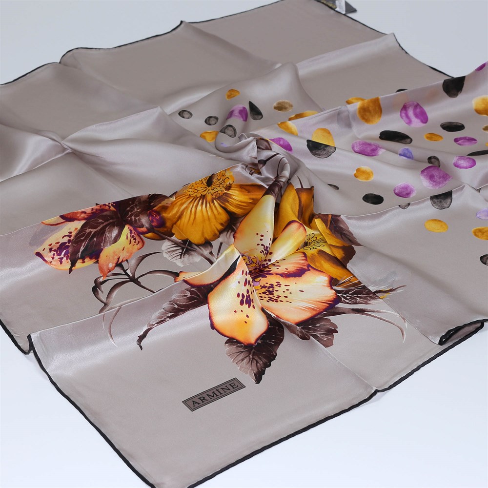 Armine Silk Scarf - 1034D 02 - Satin