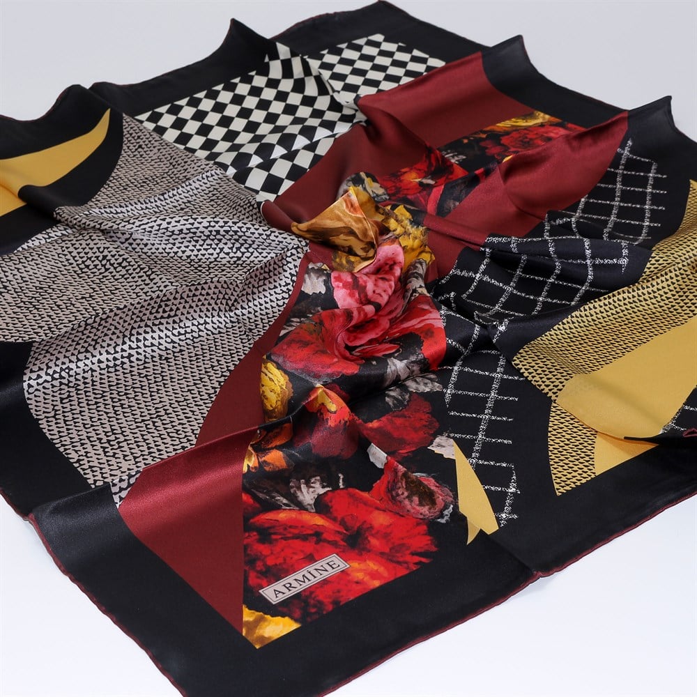 Armine Silk Scarf - 1024D 01 - Satin