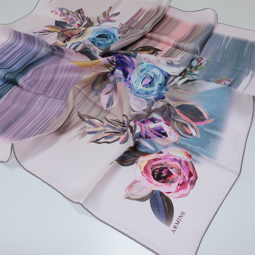 Armine Silk Scarf - 2615D 37 - Twill