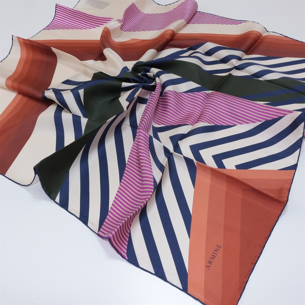 Armine Silk Scarf - 2620D 58 - Twill