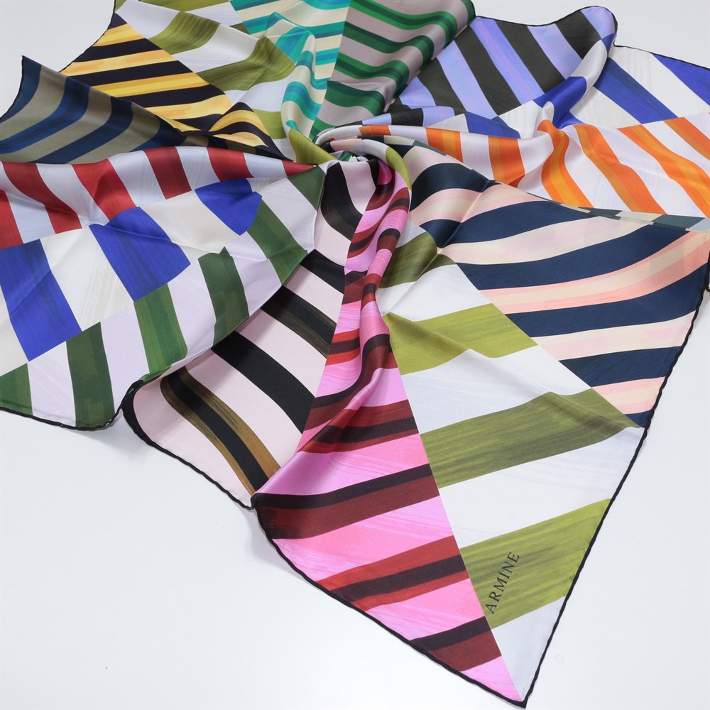 Armine Silk Scarf - 2614D 09 - Twill