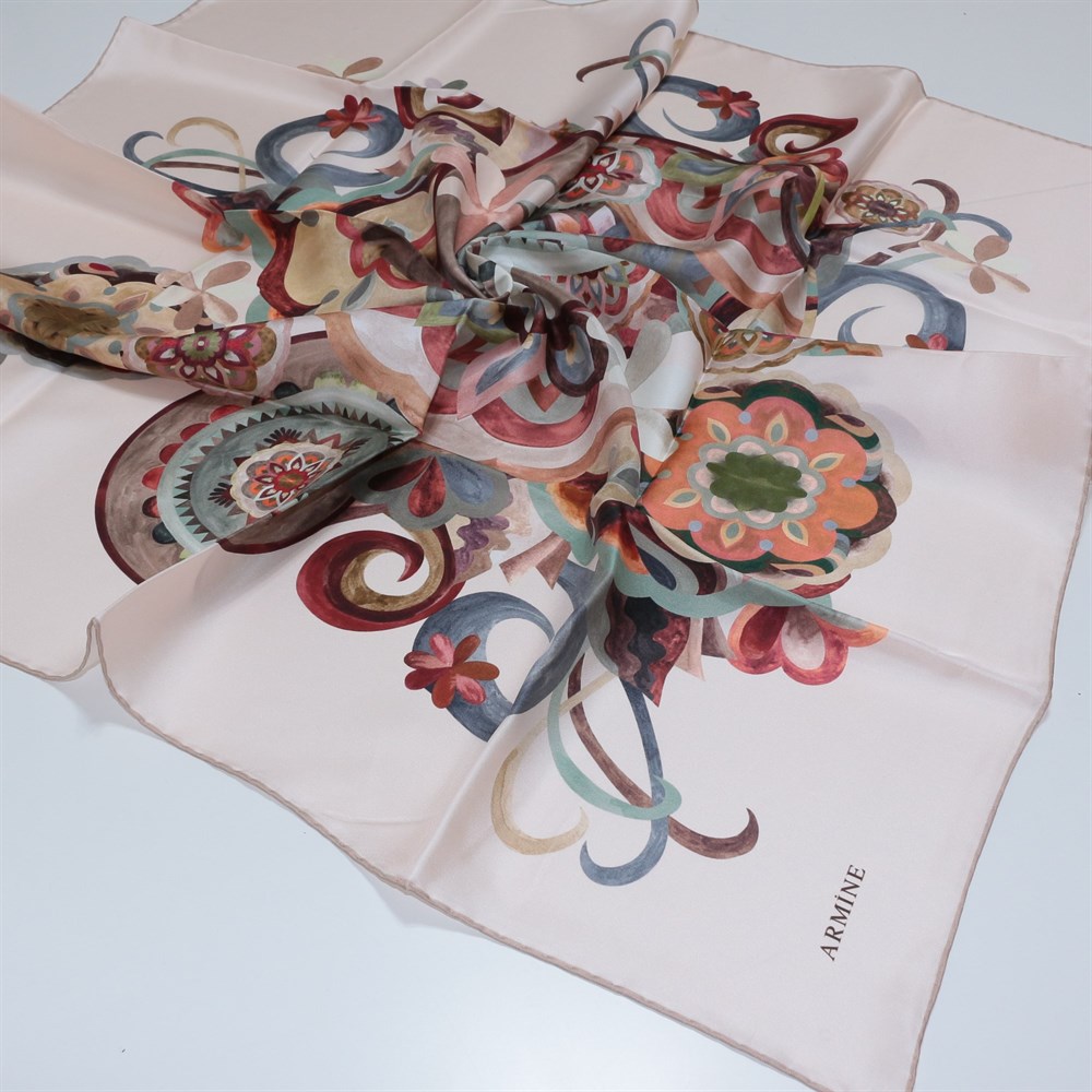 Armine Silk Scarf - 2611D 34 - Twill