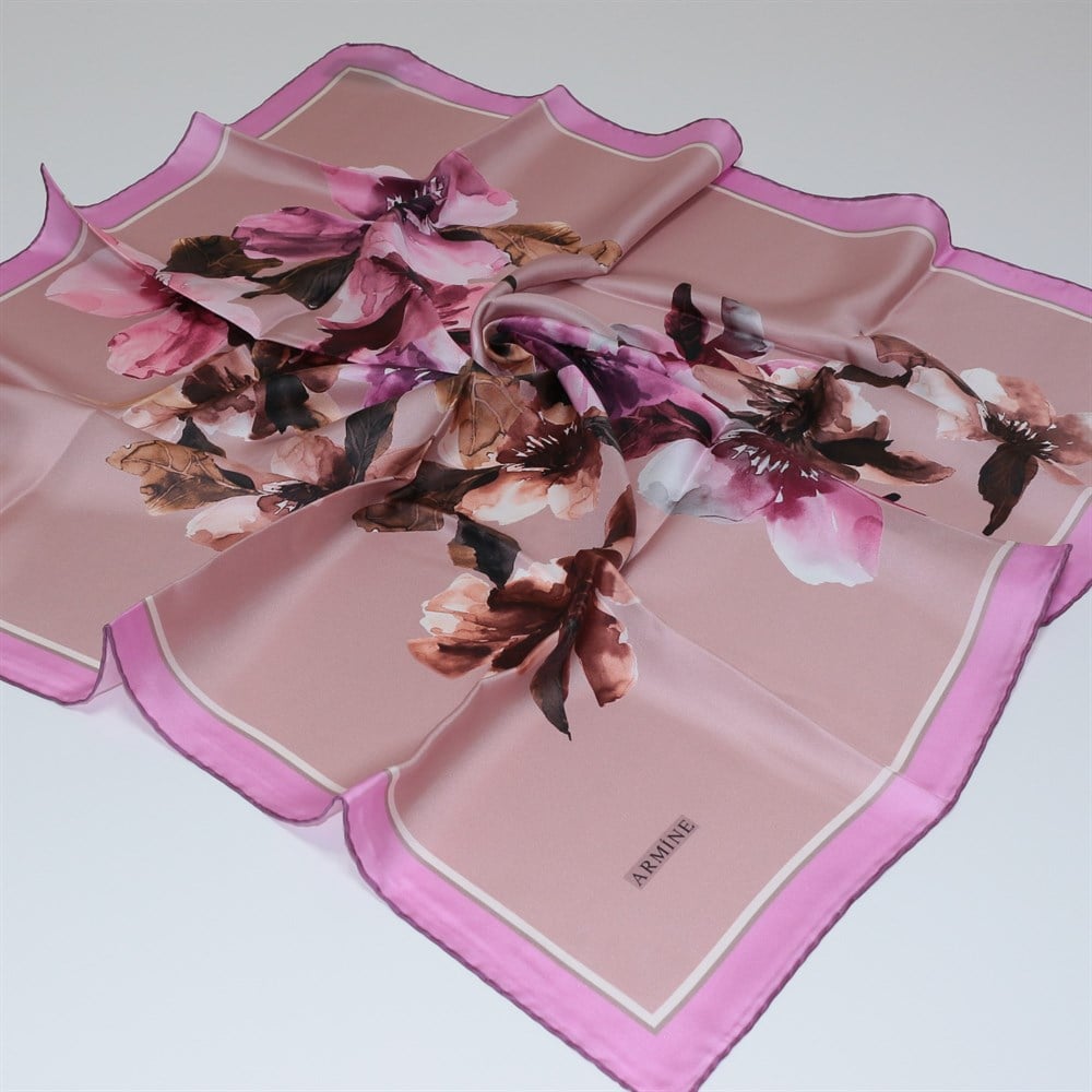 Armine Silk Scarf - 7406D 3 - Twill
