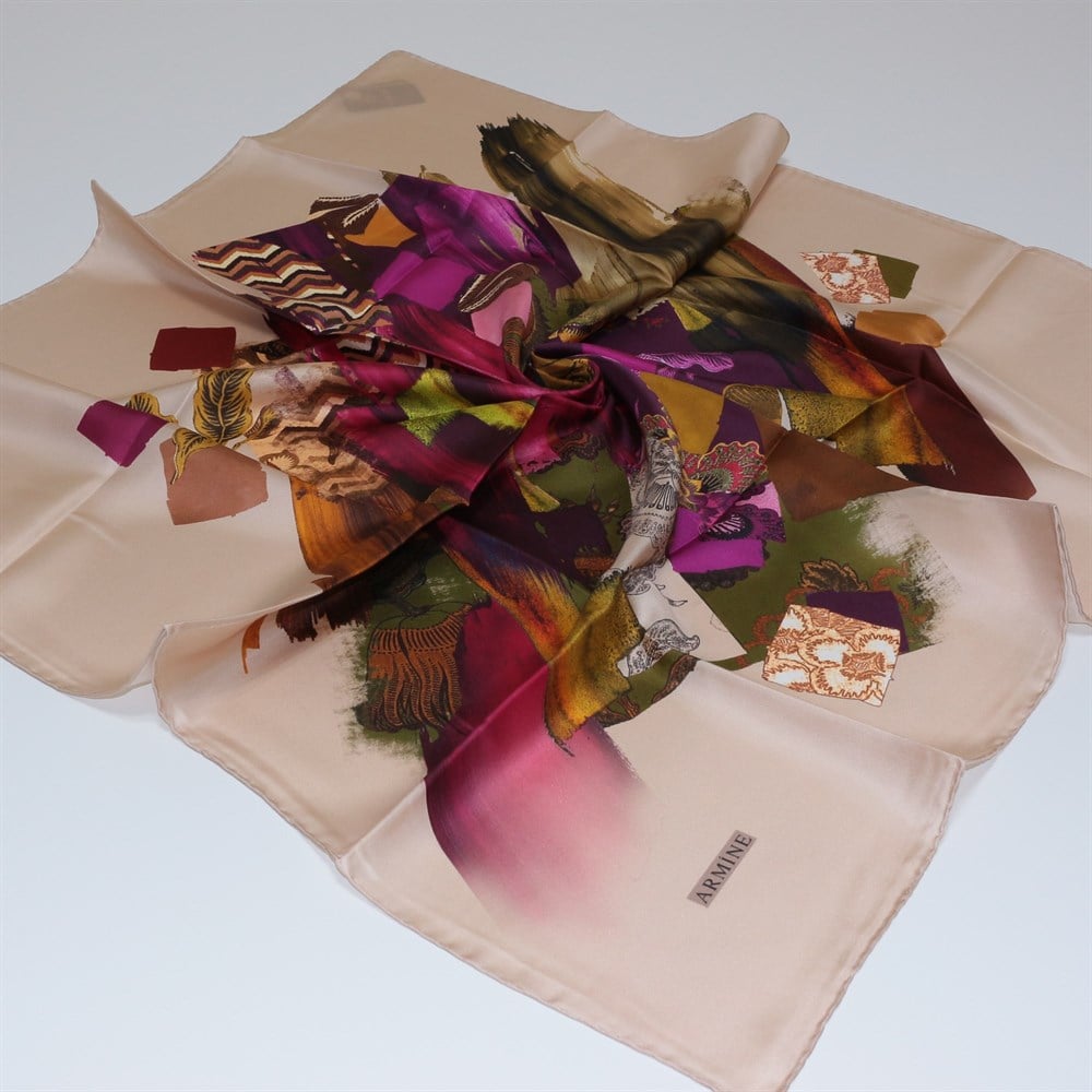 Armine Silk Scarf - 7425D 38 - Twill