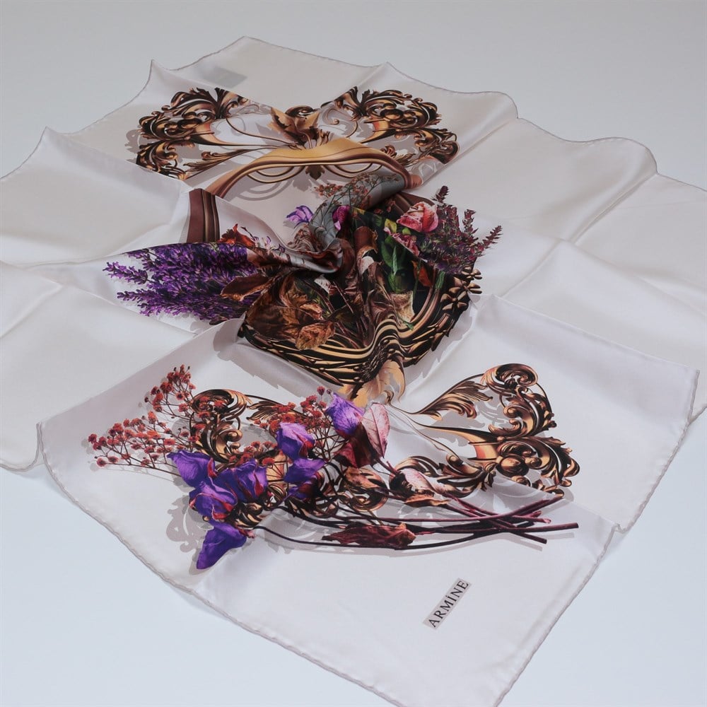 Armine Silk Scarf - 7469D 14 - Twill