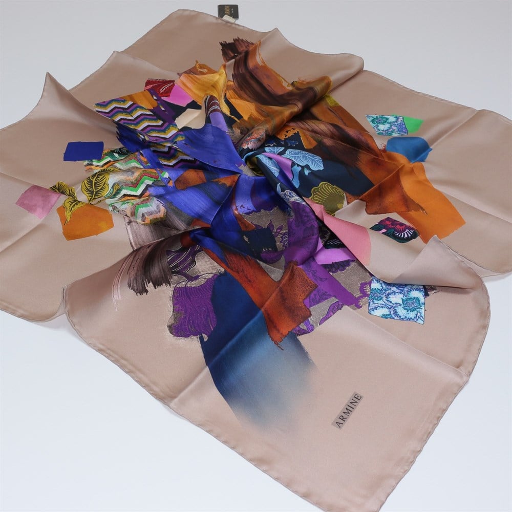 Armine Silk Scarf - 7425D 22 - Twill