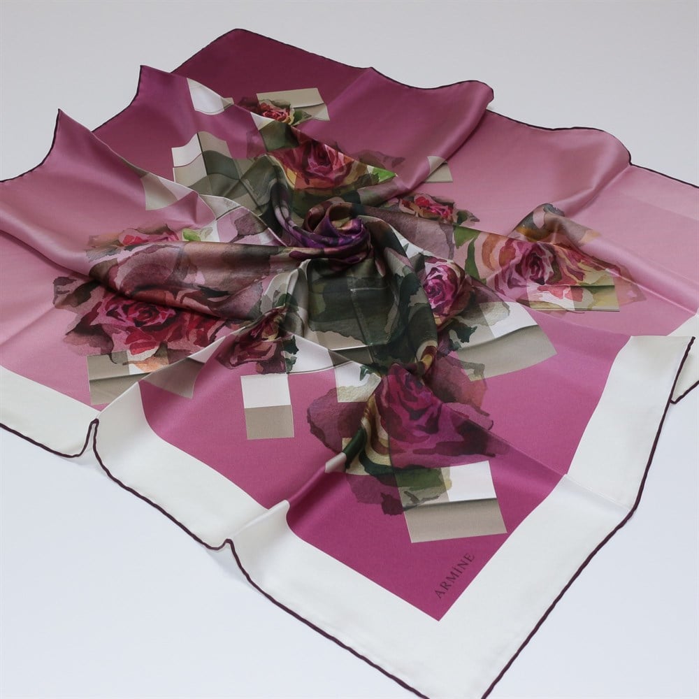 Armine Silk Scarf - 7630D 5 - Twill