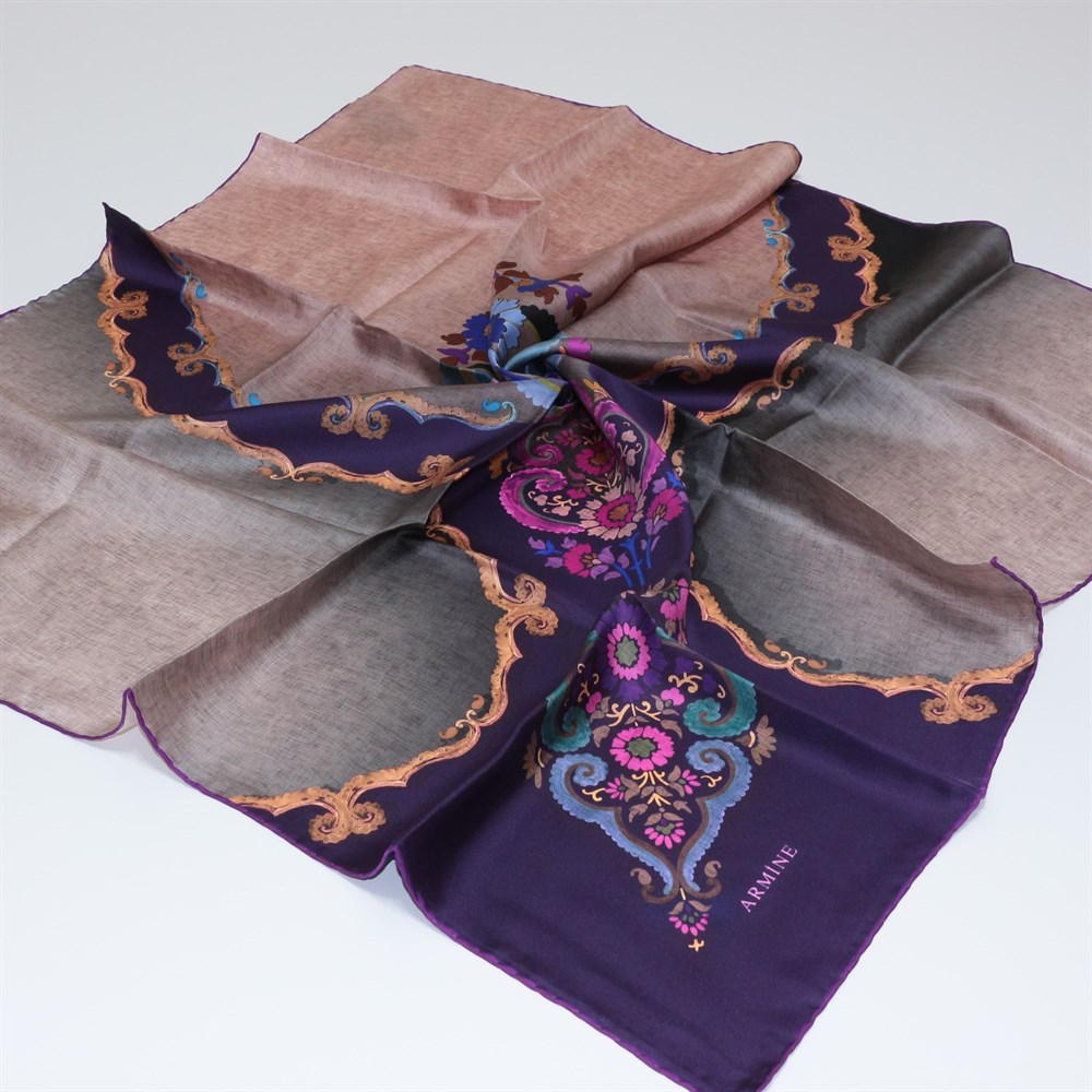Armine Silk Scarf - 7851D 33 - Twill