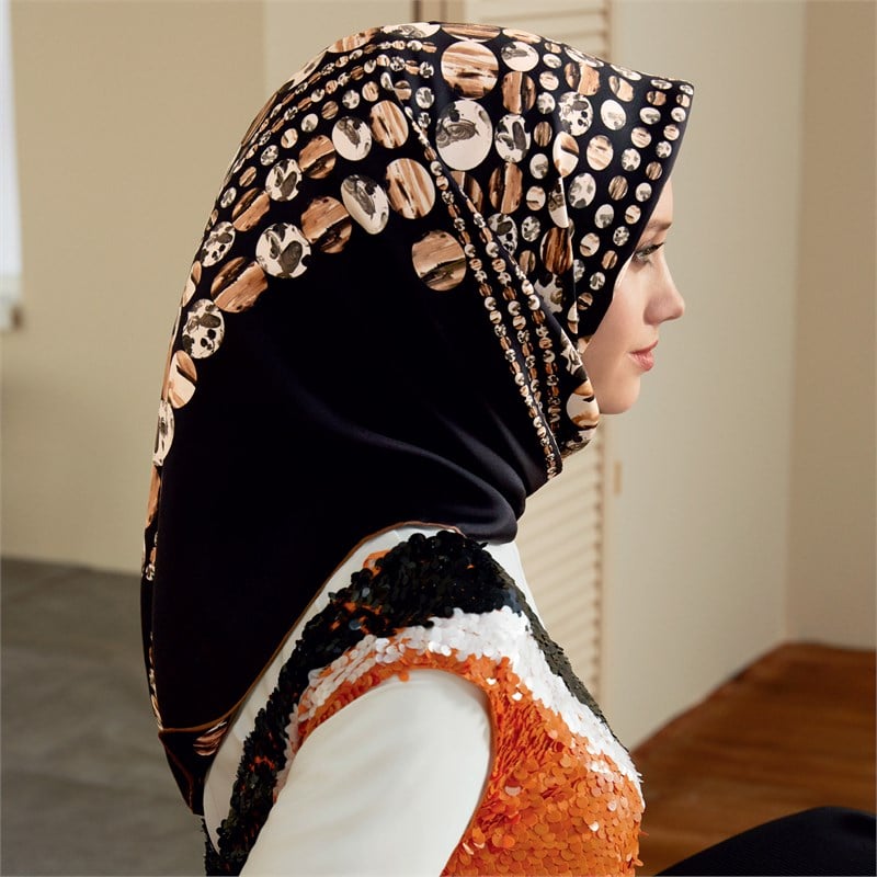 Armine Silk Scarf - 7849D 02 - Satin