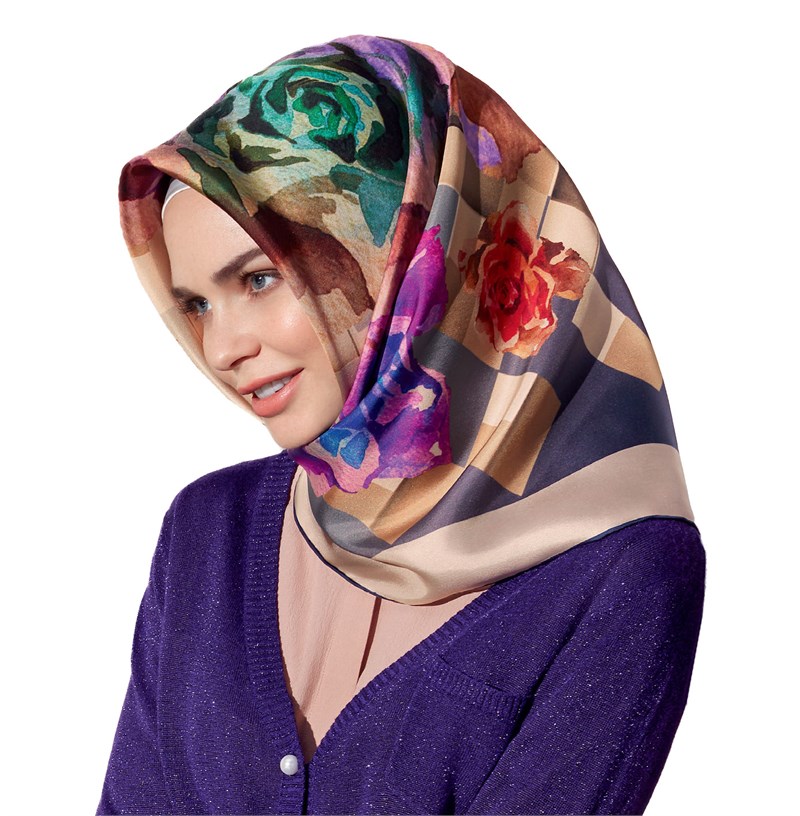 Armine Silk Scarf - 7630D 22 - Satin