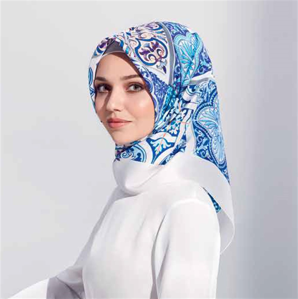 Armine İpek Eşarp 2017 İlkbahar Yaz Sezonu - 7620D 03 - Tivil