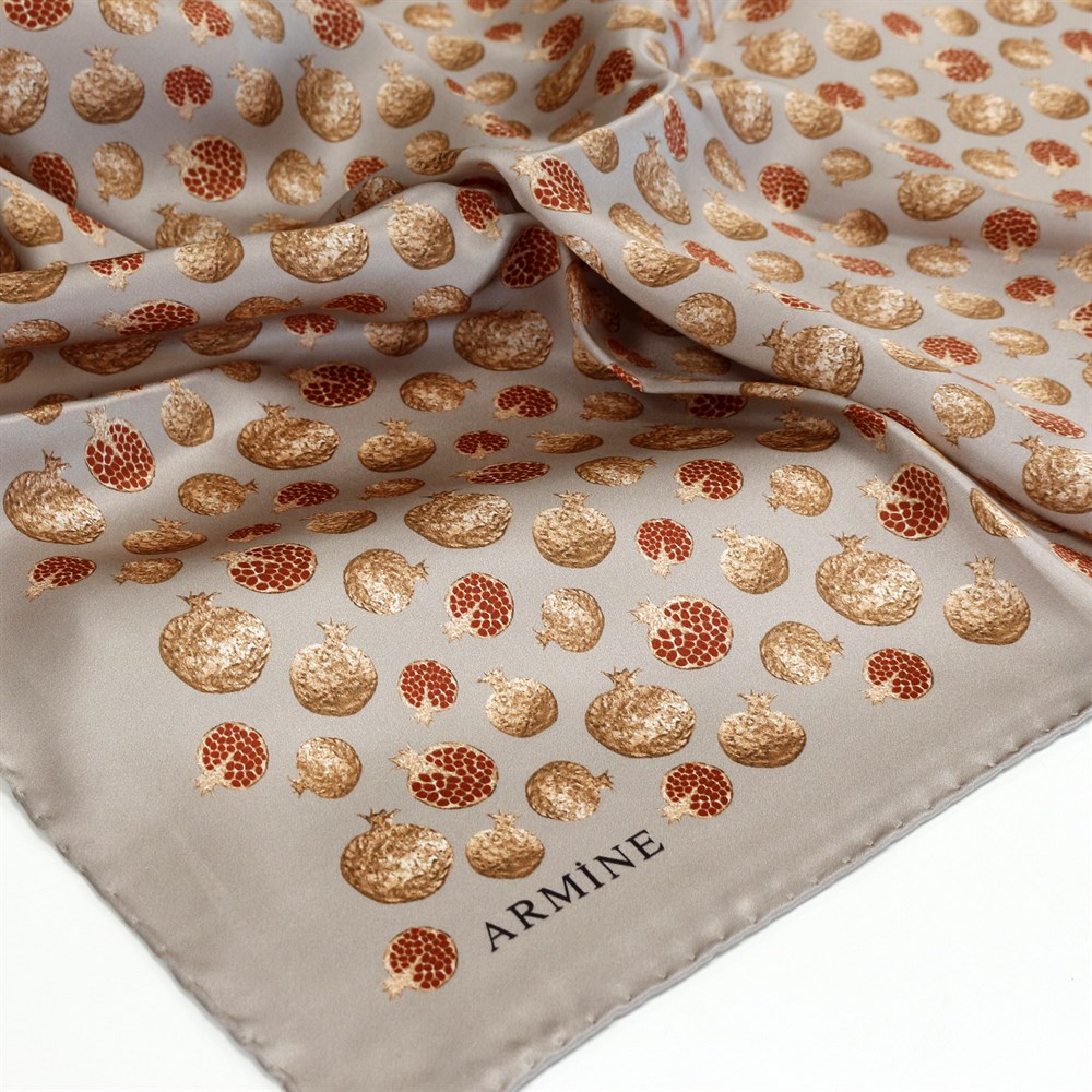 Armine Silk Scarf - 8129D 09 - Satin