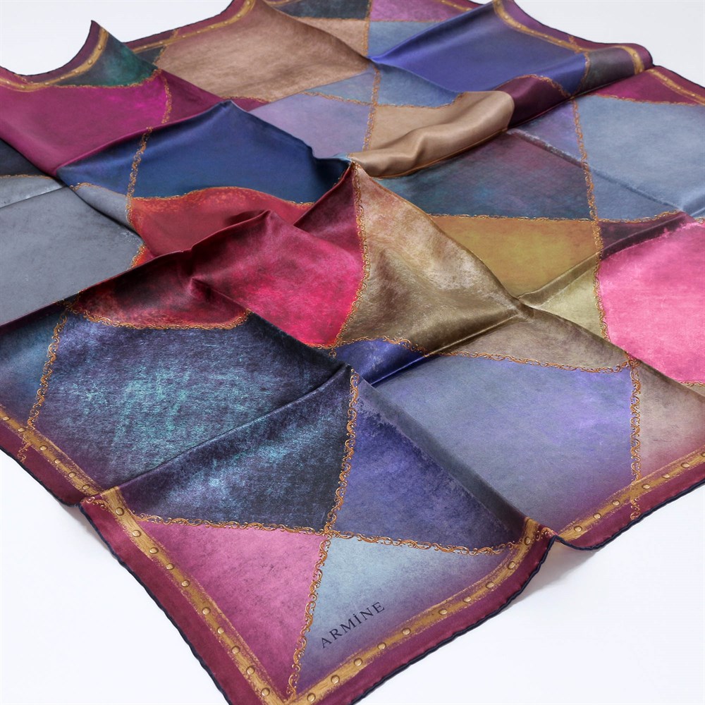 Armine Silk Scarf - 8117D 37 - Satin