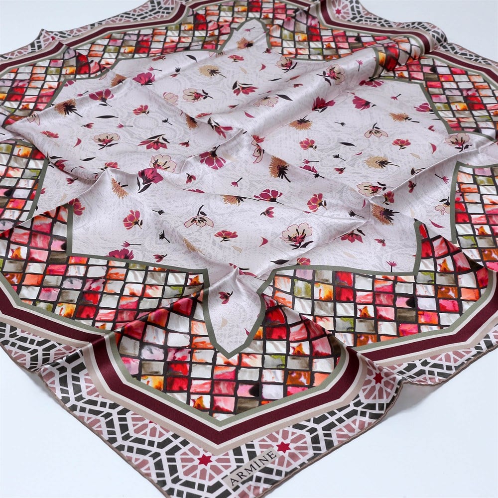 Armine İpek Eşarp 2019 İlkbahar-Yaz - 8157D 33 - Tivil