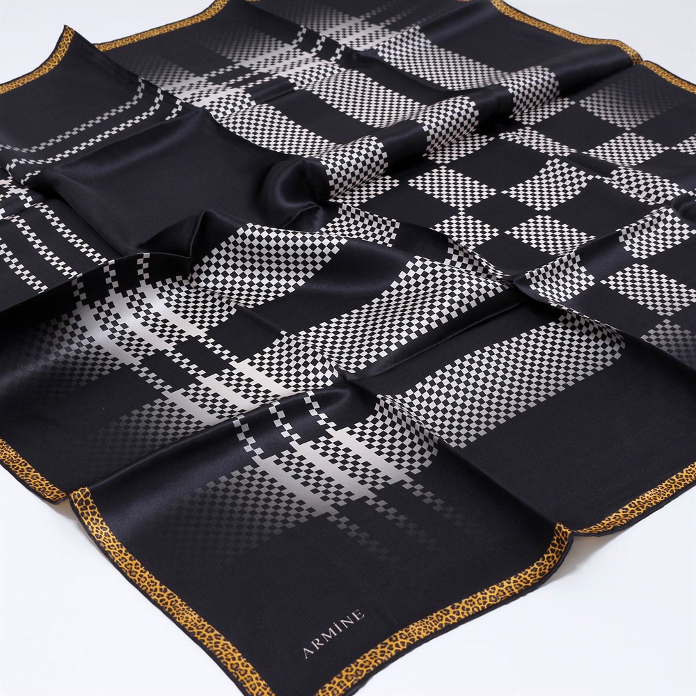 Armine Silk Scarf - 8150D 09 - Twill
