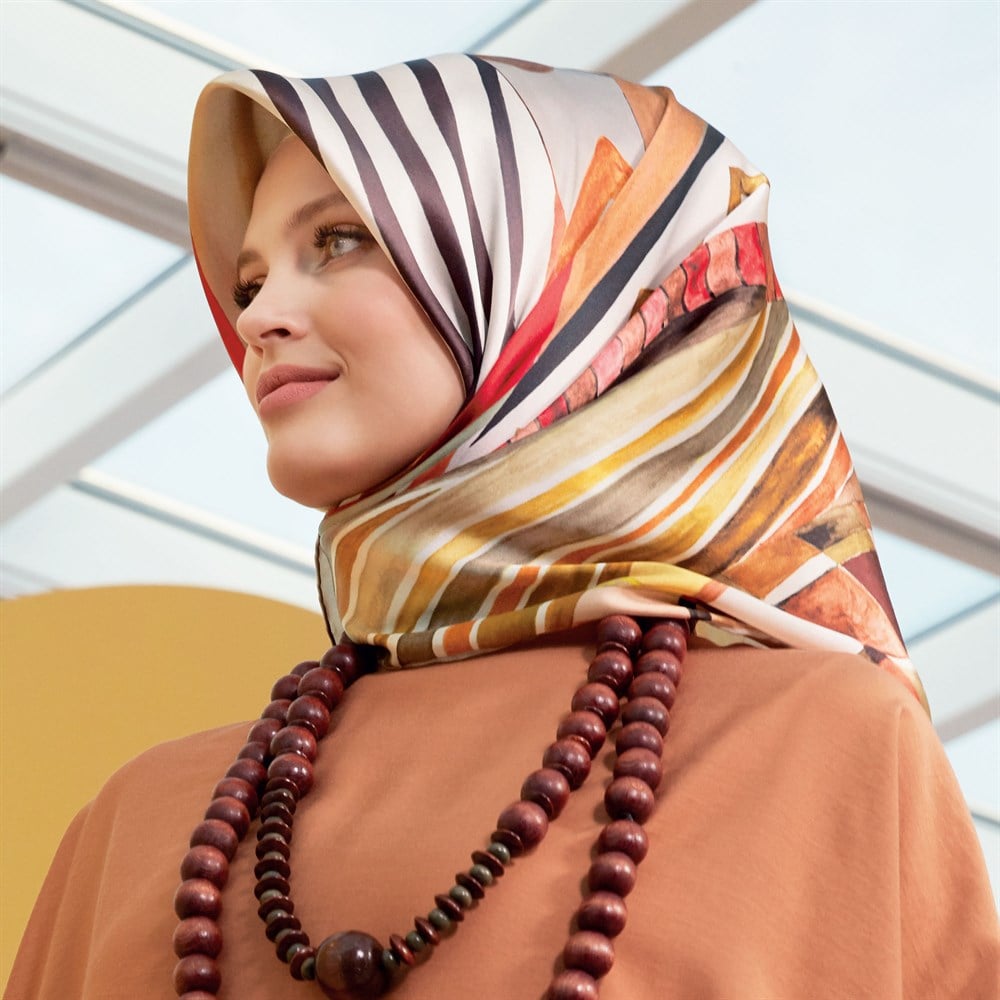 Armine İpek Eşarp 2020 İlkbahar-Yaz - 8320D 02 - Tivil