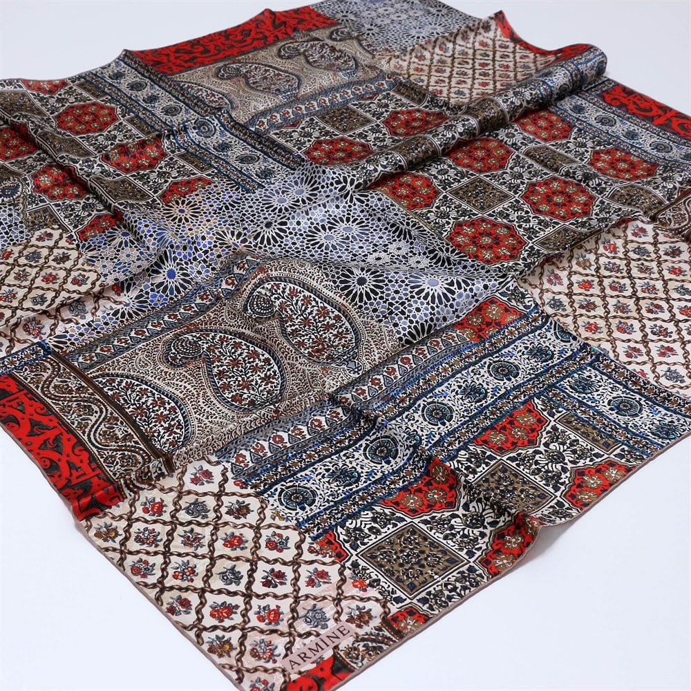Armine İpek Eşarp 2020 İlkbahar-Yaz - 8330D 36 - Tivil