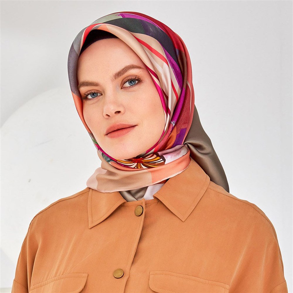 Armine İpek Eşarp 2020 İlkbahar-Yaz - 8308D 02 - Tivil