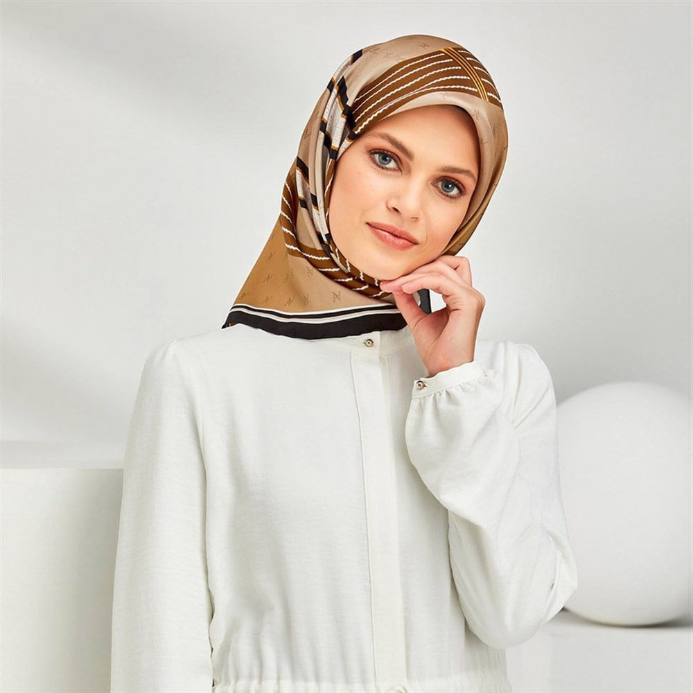 Armine İpek Eşarp 2020 İlkbahar-Yaz - 8310D 03 - Tivil