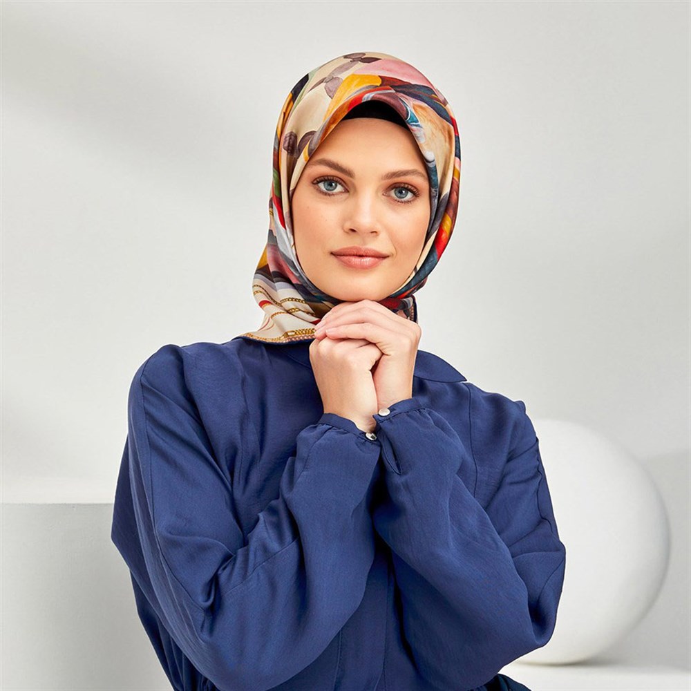 Armine Silk Scarf 2020 Spring-Summer - 8319D 40 - Twill