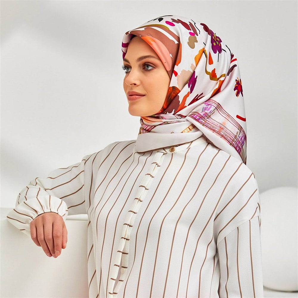 Armine Silk Scarf 2020 Spring-Summer - 8300D 03 - Twill