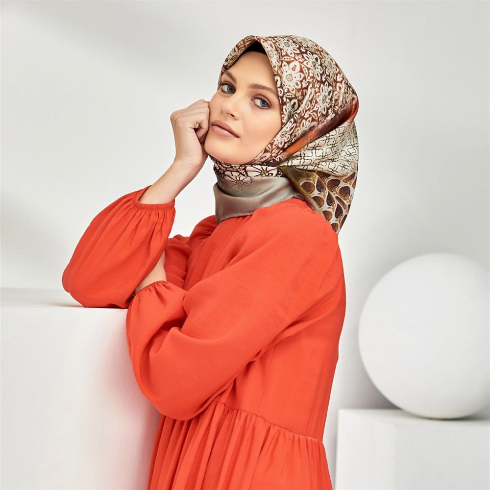 Armine Silk Scarf 2020 Spring-Summer - 8305D 81 - Twill