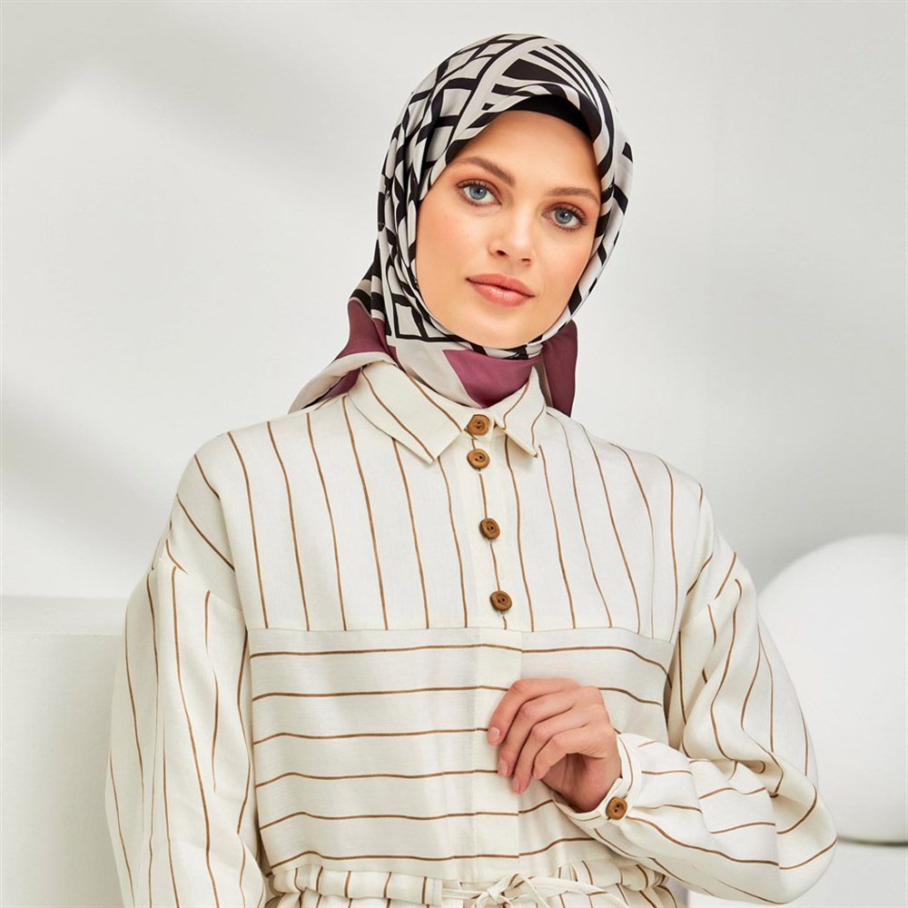 Armine İpek Eşarp 2020 İlkbahar-Yaz - 8306D 22 - Tivil